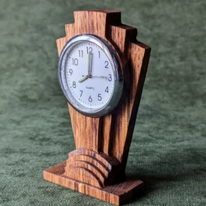 Art Deco Sunrise - small desk clock #14