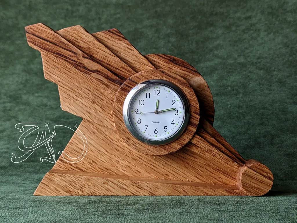 Art Deco Ray - middle desk clock #17-2 - Image 3