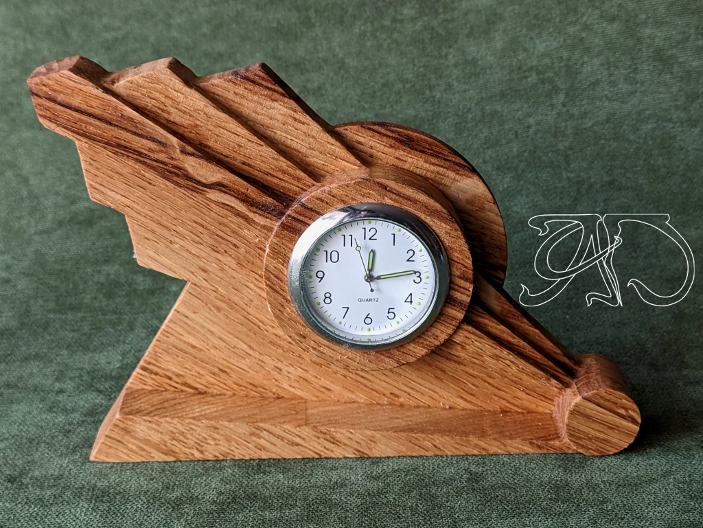 Art Deco Ray - middle desk clock #17-2 - Image 4