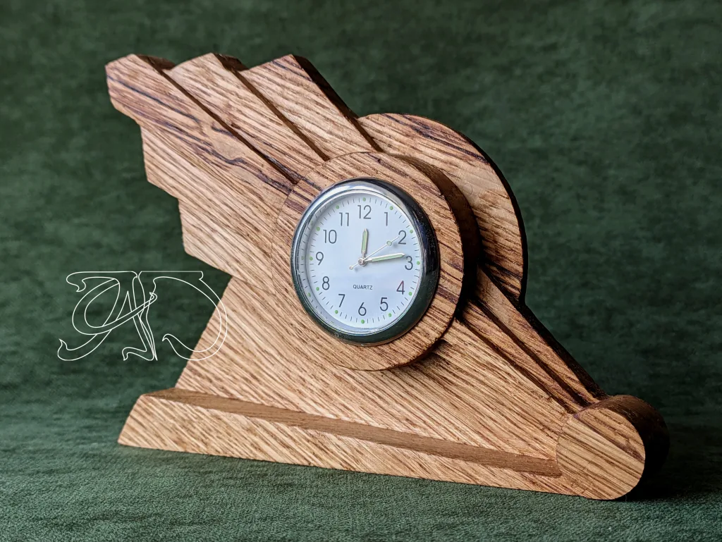 Art Deco Ray - middle desk clock #17-2 - Image 5