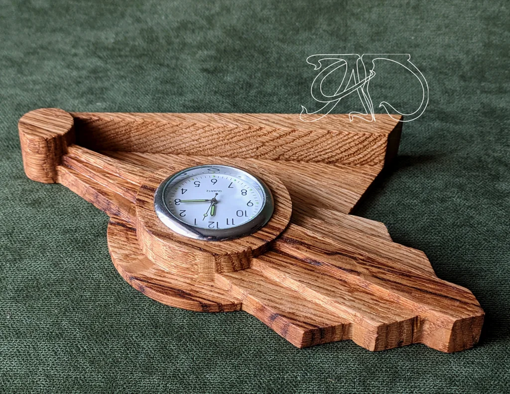 Art Deco Ray - middle desk clock #17-2 - Image 7