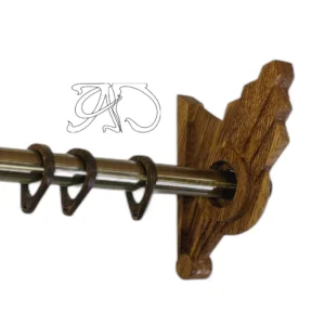 1 ps A&D Art Deco curtain rod bracket #17