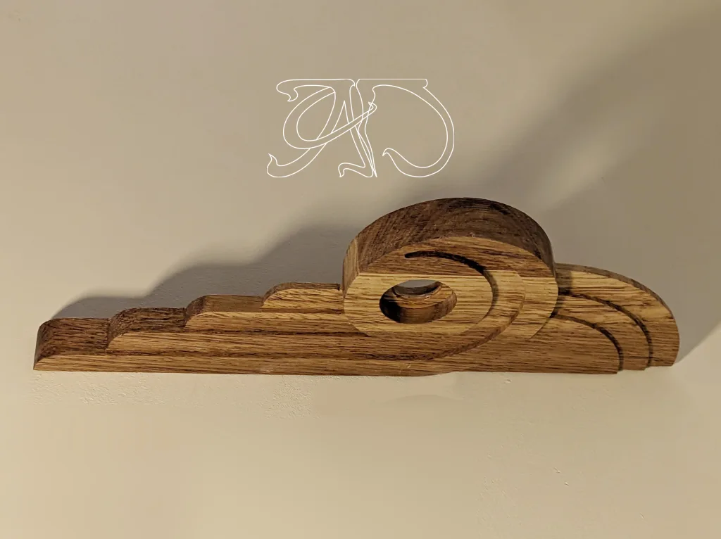 1 ps A&D Art Deco curtain rod bracket #15 - Image 13