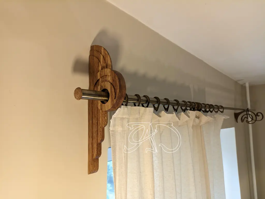 1 ps A&D Art Deco curtain rod bracket #15 - Image 11