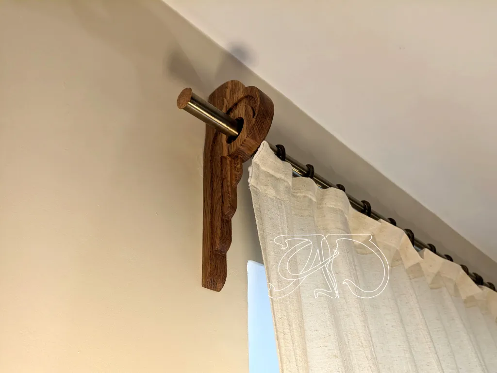 1 ps A&D Art Deco curtain rod bracket #15 - Image 10