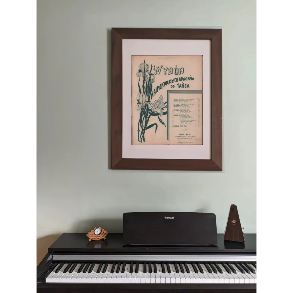 A&D Art Nouveau wall poster WYBOR Najpiekniejszych utworow do tanca digital file, jpg - Image 2