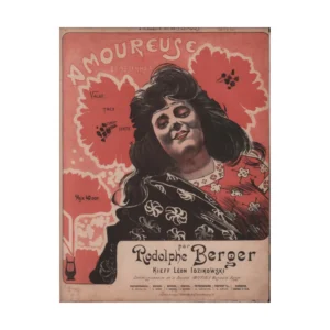 A&D Art Nouveau wall poster Amoureus per Rodolphe Berger digital file, jpg