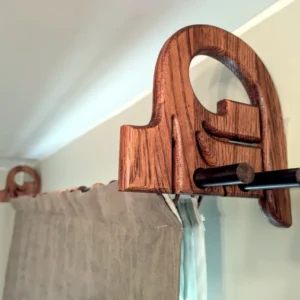 1 ps A&D Art Nouveau curtain rod bracket #14